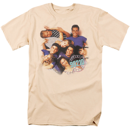 Beverly Hills 90210 Gang And Logo - Men's Regular Fit T-Shirt Men's Regular Fit T-Shirt Beverly Hills 90210   