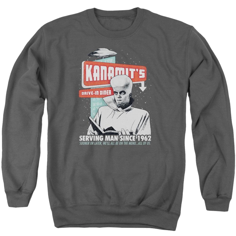 The Twilight Zone Kanamits Diner Men's Crewneck Sweatshirt Men's Crewneck Sweatshirt The Twilight Zone   