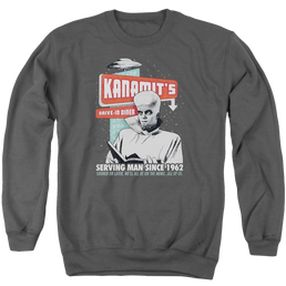 The Twilight Zone Kanamits Diner Men's Crewneck Sweatshirt Men's Crewneck Sweatshirt The Twilight Zone   