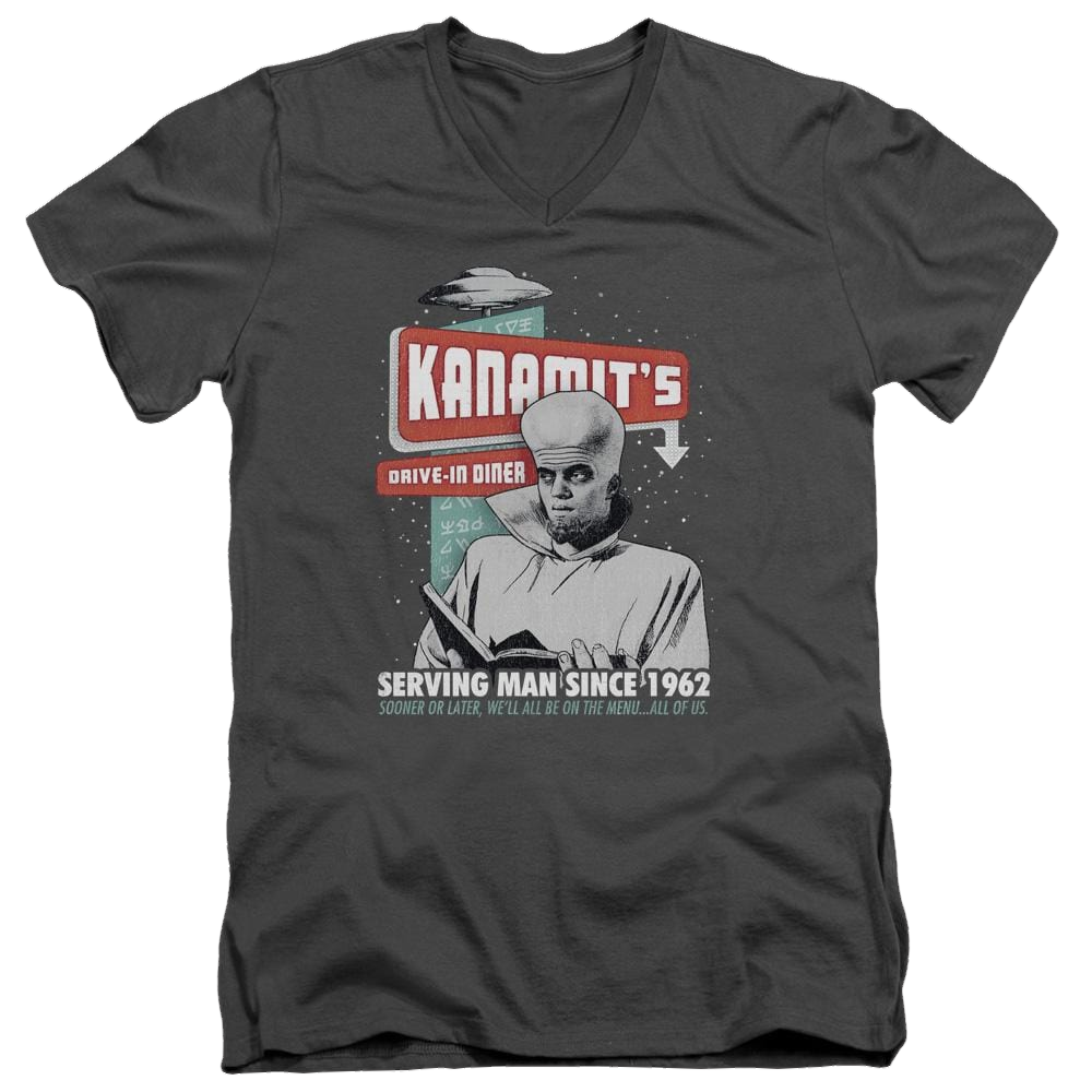 The Twilight Zone Kanamits Diner Men's V-Neck T-Shirt Men's V-Neck T-Shirt The Twilight Zone   