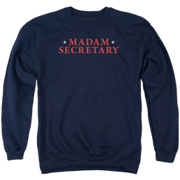 Madam Secretary Logo Men's Crewneck Sweatshirt Men's Crewneck Sweatshirt Madam Secretary   
