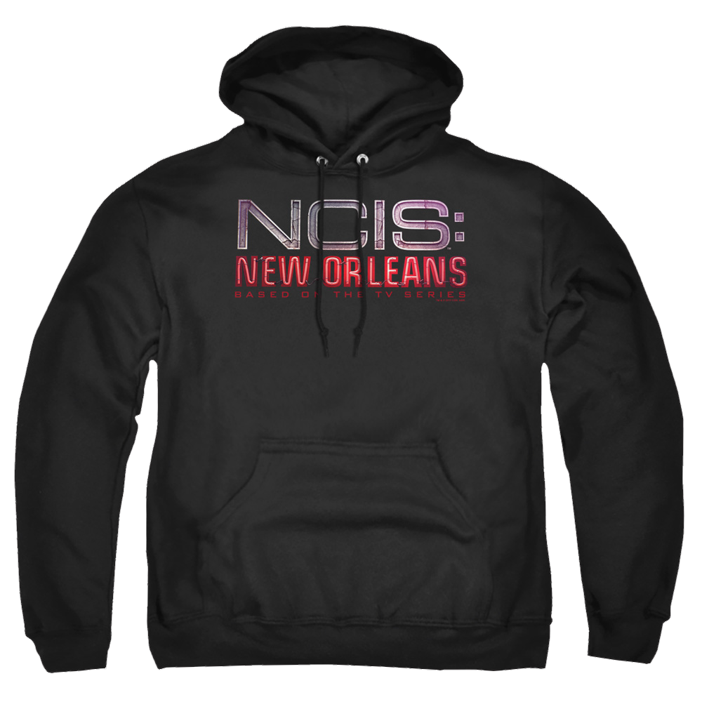 NCIS New Orleans Neon Sign - Pullover Hoodie Pullover Hoodie NCIS   
