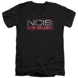 NCIS New Orleans Neon Sign - Men's V-Neck T-Shirt Men's V-Neck T-Shirt NCIS   