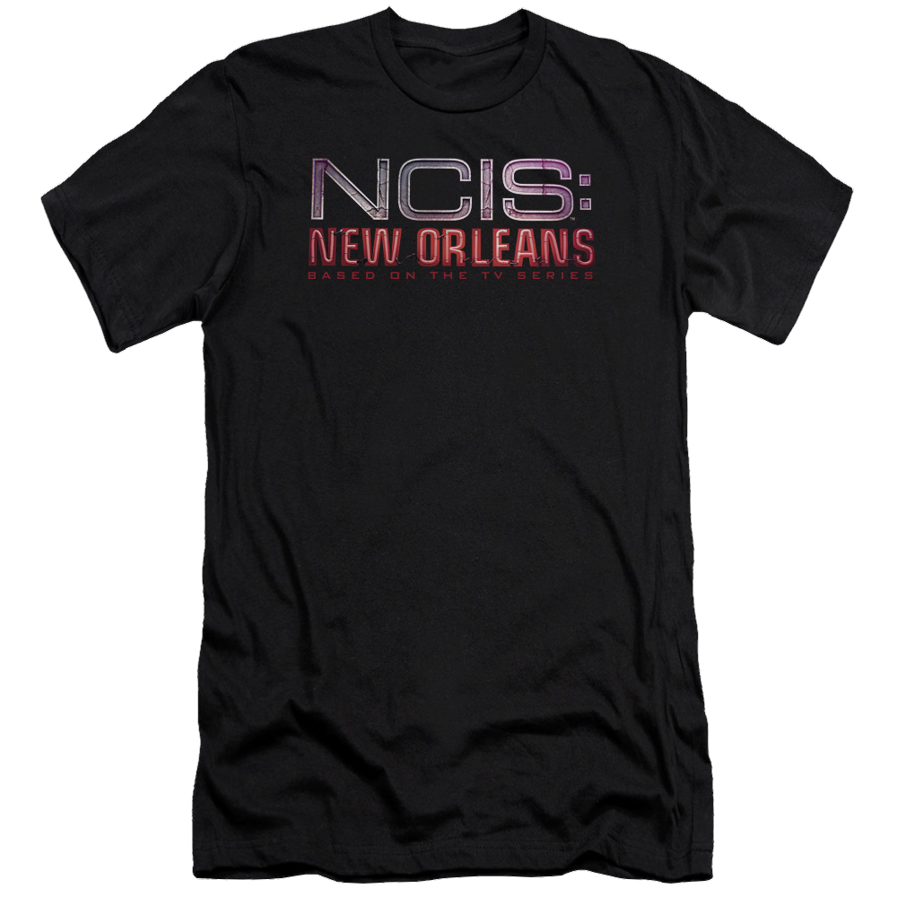 NCIS New Orleans Neon Sign - Men's Premium Slim Fit T-Shirt Men's Premium Slim Fit T-Shirt NCIS   