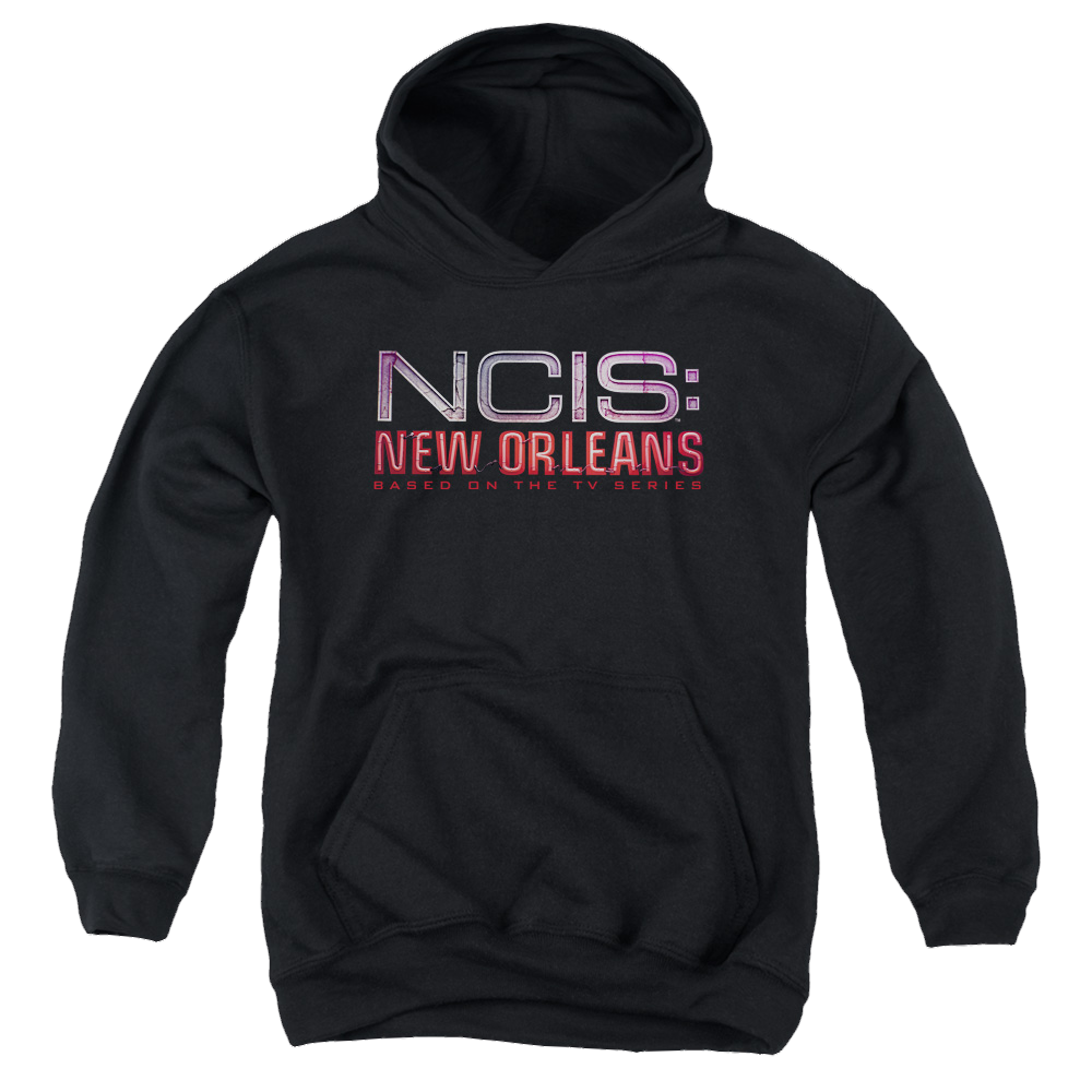 NCIS New Orleans Neon Sign - Youth Hoodie Youth Hoodie (Ages 8-12) NCIS   