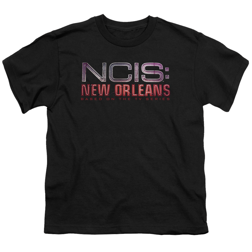 NCIS New Orleans Neon Sign - Youth T-Shirt Youth T-Shirt (Ages 8-12) NCIS   