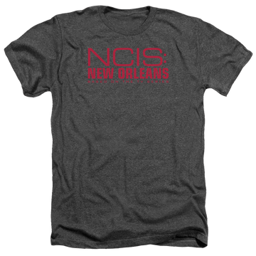 Charcoal men's heather t-shirt with NCIS New Orleans Logo graphic
