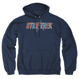 Star Trek Multi Colored Logo Pullover Hoodie Pullover Hoodie Star Trek   