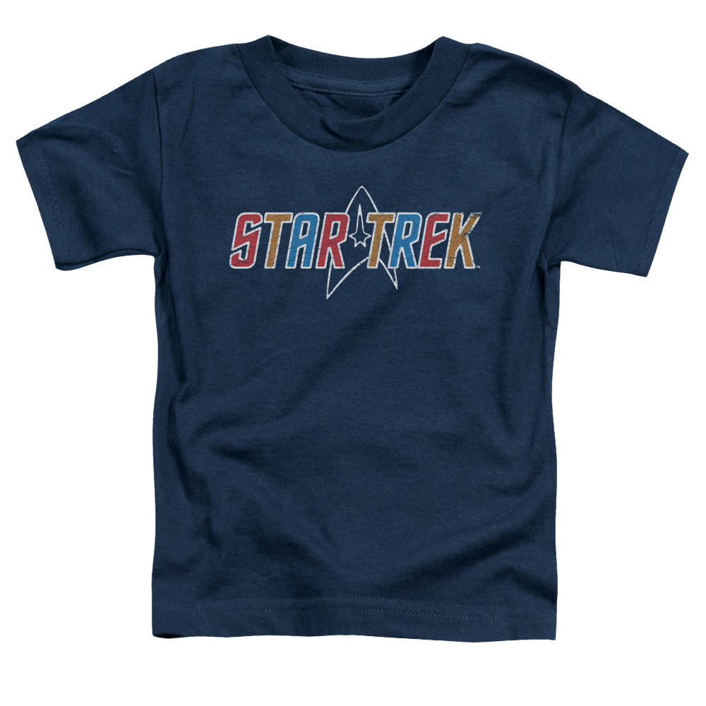Star Trek Multi Colored Logo Toddler T-Shirt Toddler T-Shirt Star Trek   