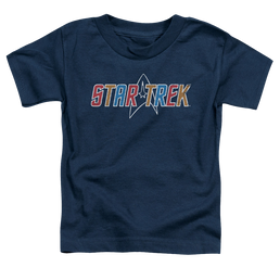 Star Trek Multi Colored Logo Toddler T-Shirt Toddler T-Shirt Star Trek   