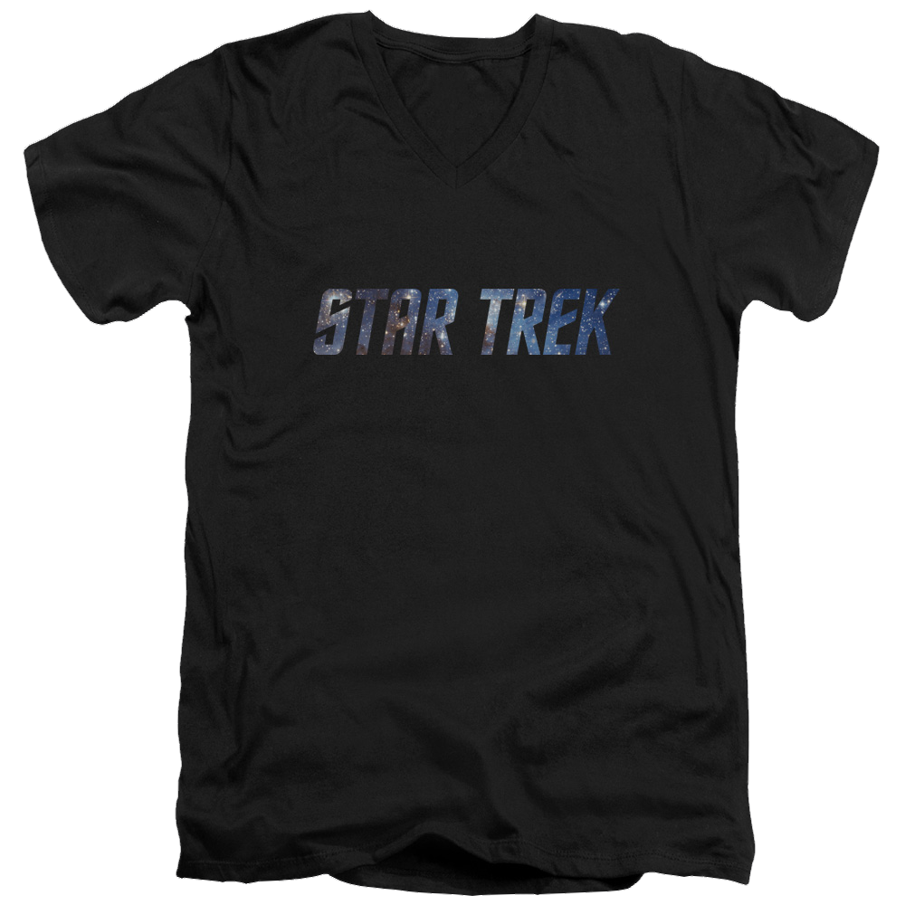 Star Trek Space Logo Men's V-Neck T-Shirt Men's V-Neck T-Shirt Star Trek   