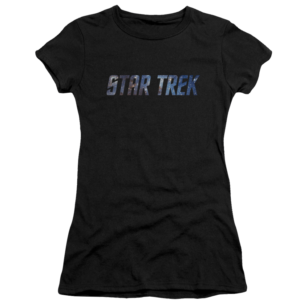 Star Trek Space Logo Juniors T-Shirt Juniors T-Shirt Star Trek   