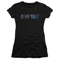 Star Trek Space Logo Juniors T-Shirt Juniors T-Shirt Star Trek   