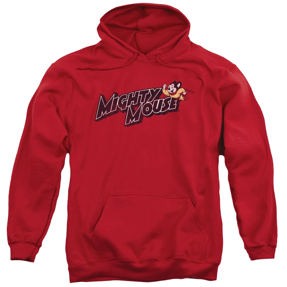 Mighty Mouse Might Logo Pullover Hoodie Pullover Hoodie Mighty Mouse   