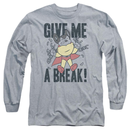 Mighty Mouse Give Me A Break Men's Long Sleeve T-Shirt Men's Long Sleeve T-Shirt Mighty Mouse   
