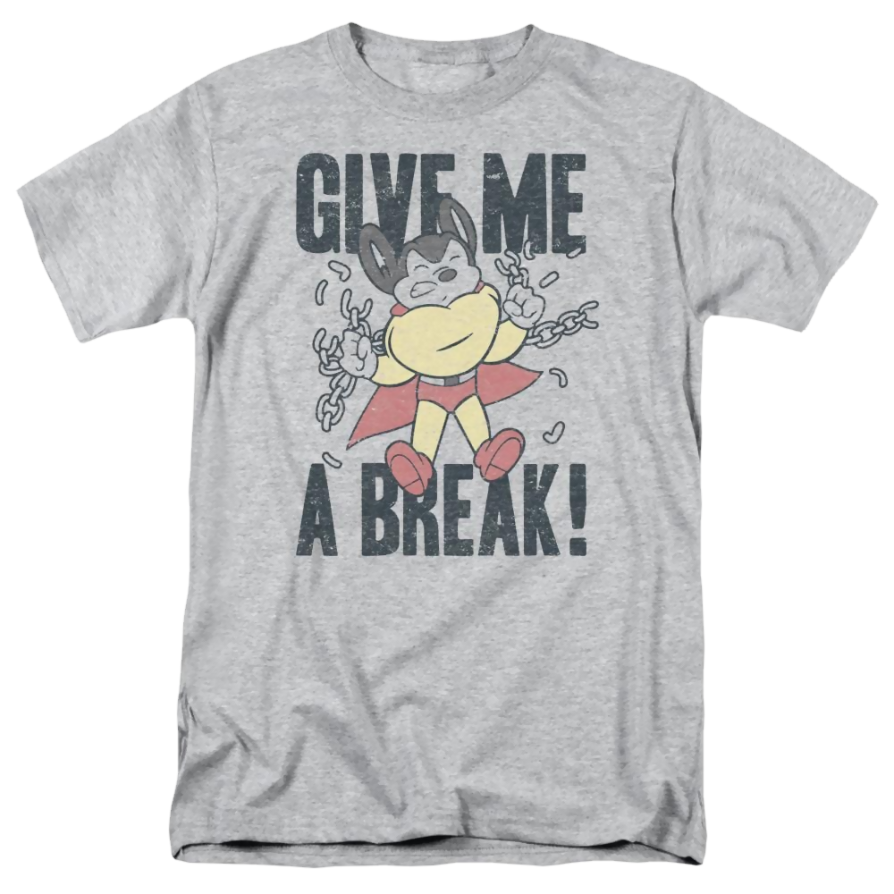 Mighty Mouse Give Me A Break Men's Regular Fit T-Shirt Men's Regular Fit T-Shirt Mighty Mouse   