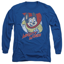 Mighty Mouse Mighty Circle Men's Long Sleeve T-Shirt Men's Long Sleeve T-Shirt Mighty Mouse   