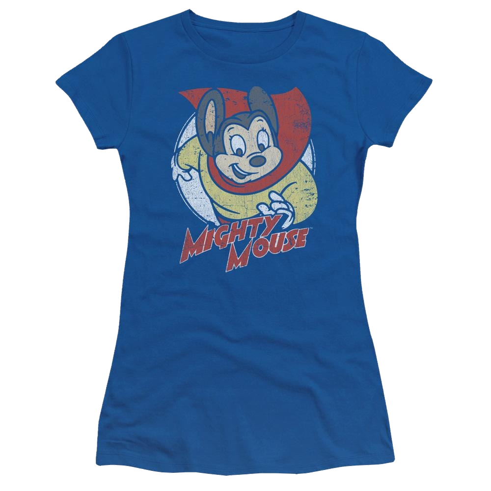 Mighty Mouse Mighty Circle Juniors T-Shirt Juniors T-Shirt Mighty Mouse   
