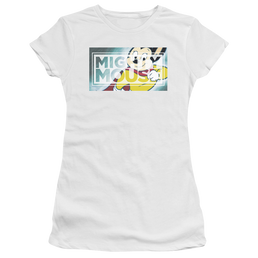 Mighty Mouse Mighty Rectangle Juniors T-Shirt Juniors T-Shirt Mighty Mouse   