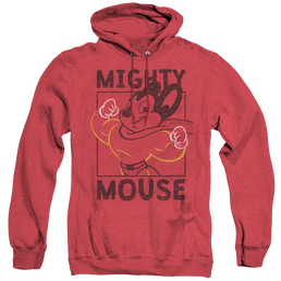 Mighty Mouse Break The Box - Heather Pullover Hoodie Heather Pullover Hoodie Mighty Mouse   