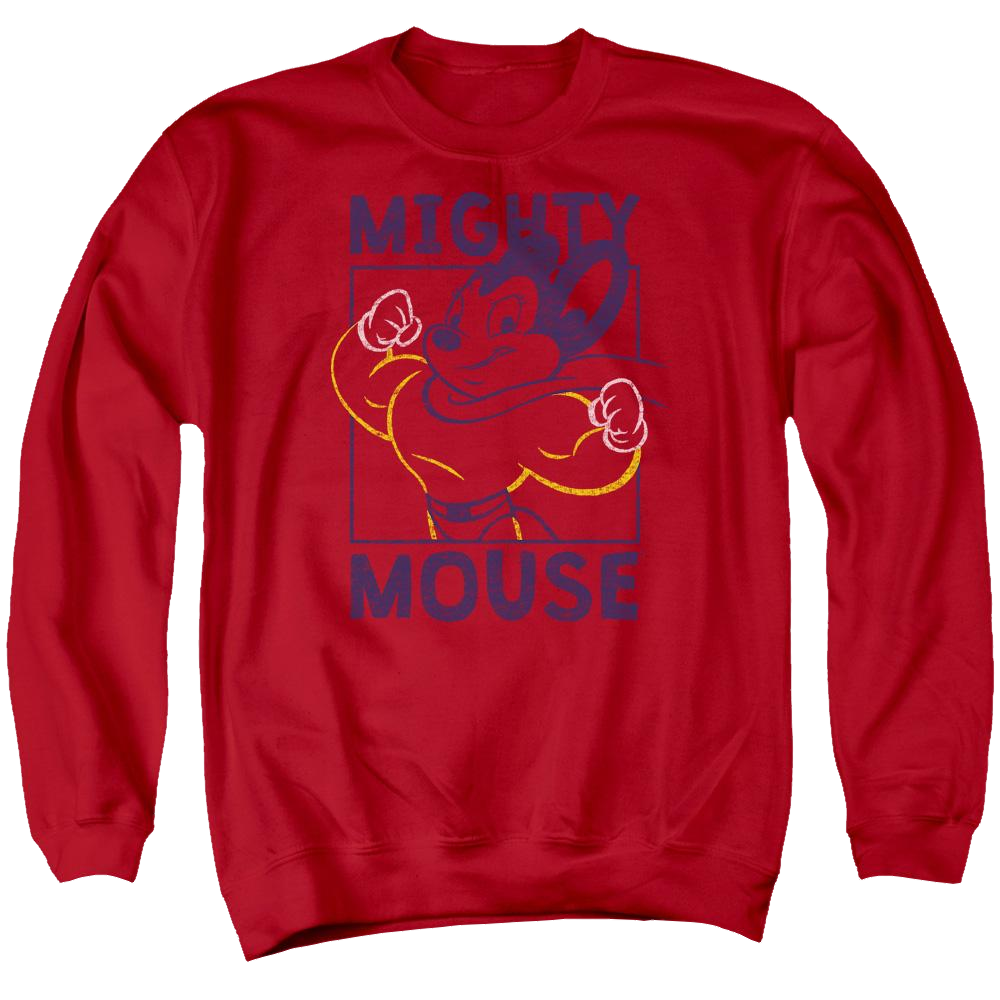 Mighty Mouse Break The Box Men's Crewneck Sweatshirt Men's Crewneck Sweatshirt Mighty Mouse   