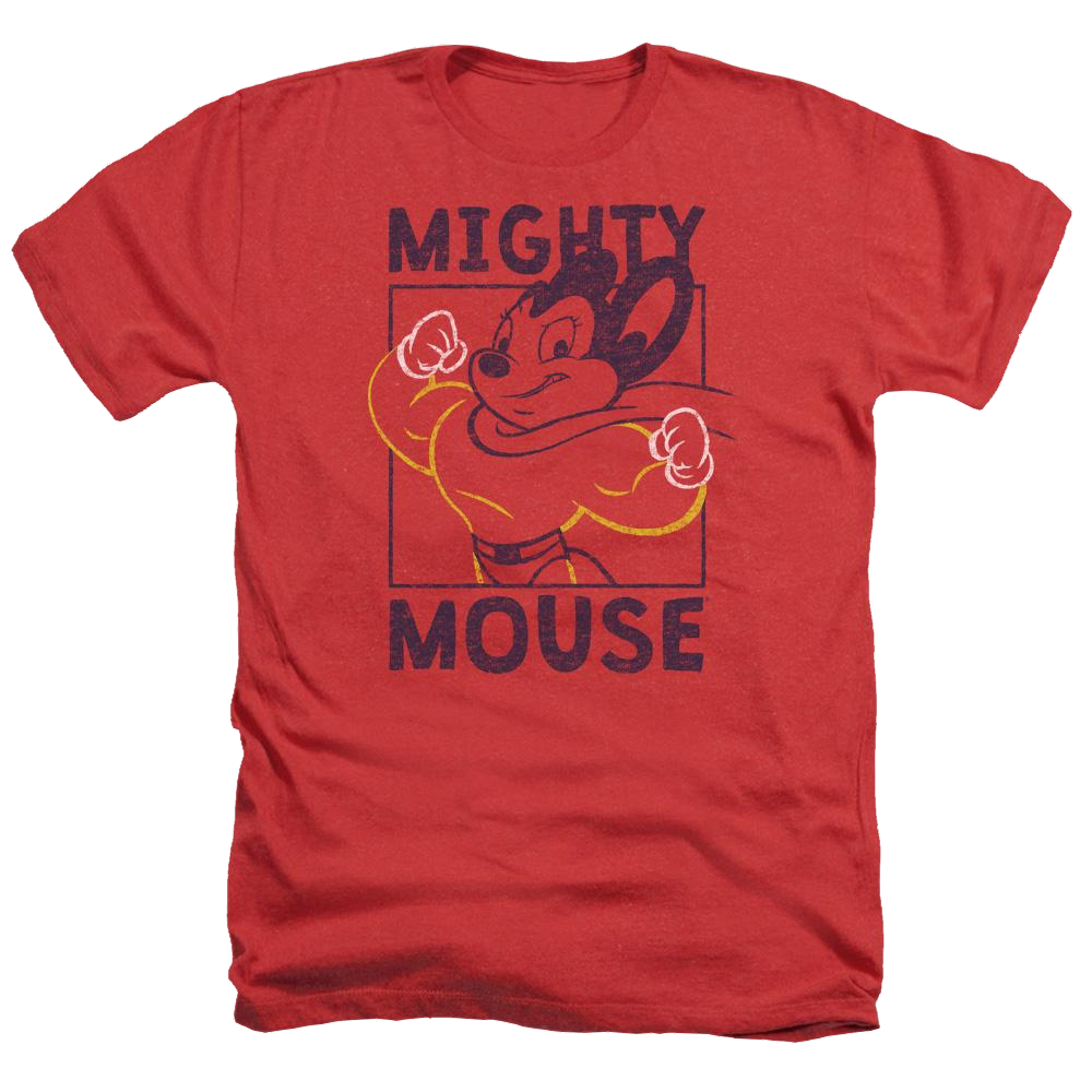 Mighty Mouse Break The Box Men's Heather T-Shirt Men's Heather T-Shirt Mighty Mouse   