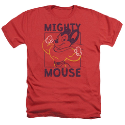 Mighty Mouse Break The Box Men's Heather T-Shirt Men's Heather T-Shirt Mighty Mouse   