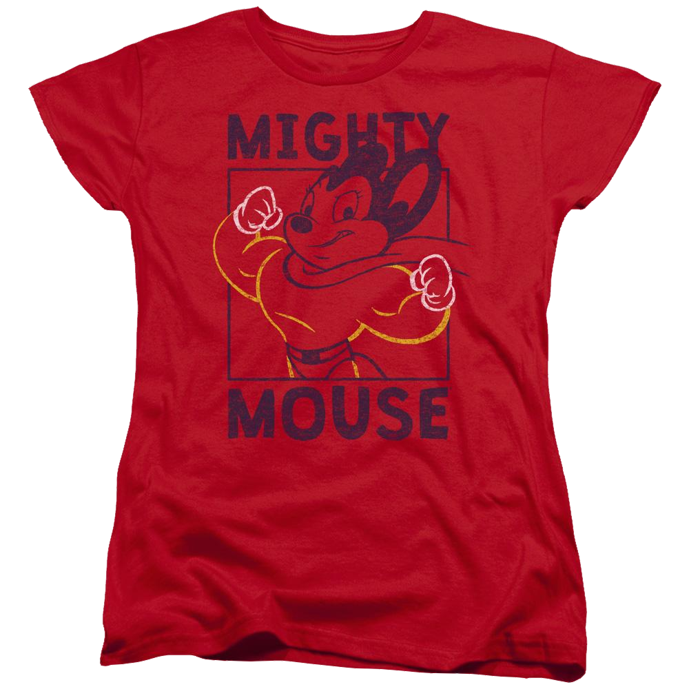 Mighty Mouse Break The Box Women's T-Shirt Women's T-Shirt Mighty Mouse   
