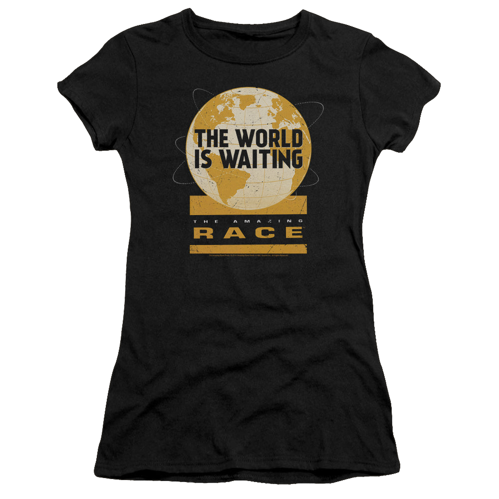 Amazing Race, The Waiting World - Juniors T-Shirt Juniors T-Shirt The Amazing Race   