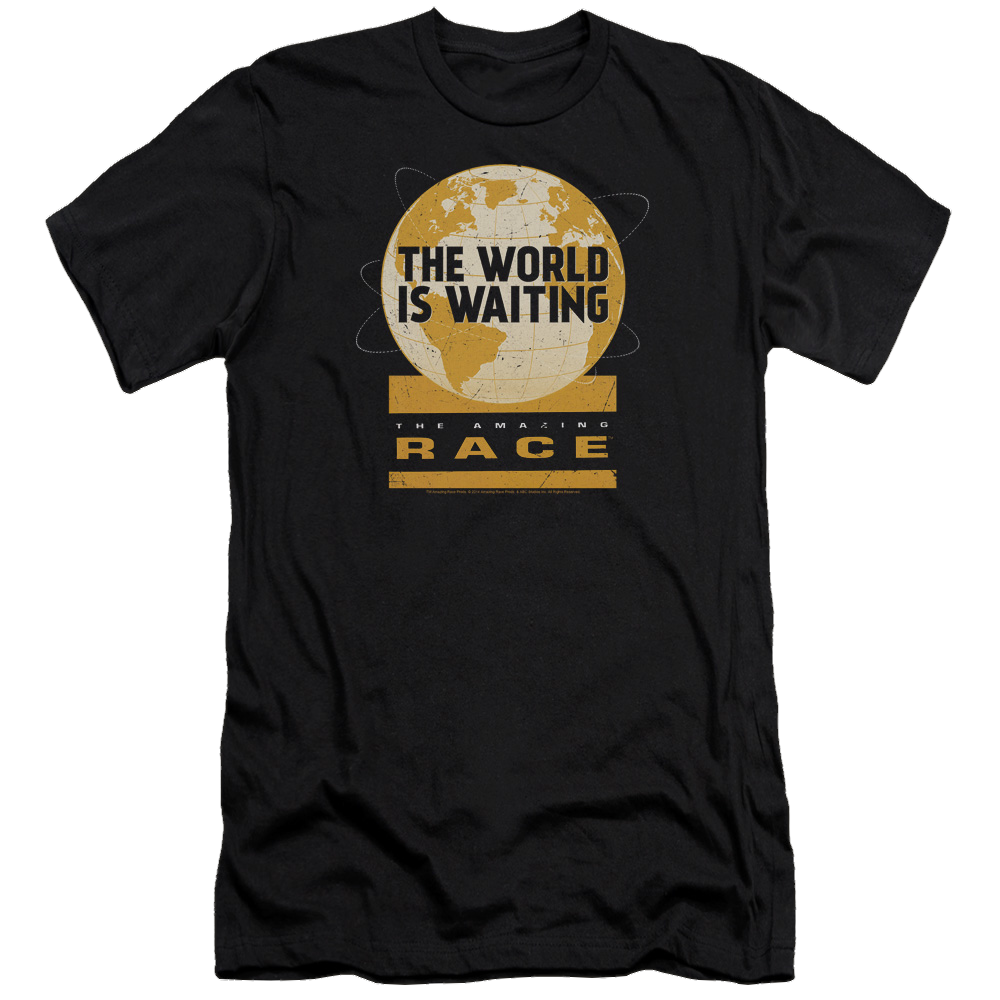 Amazing Race Waiting World Premium Adult Slim Fit T-Shirt Men's Premium Slim Fit T-Shirt The Amazing Race   