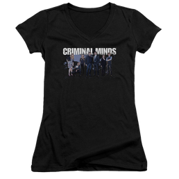 Criminal Minds Season 10 Cast - Juniors V-Neck T-Shirt Juniors V-Neck T-Shirt Criminal Minds   