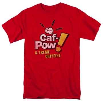 Red men's regular fit t-shirt with NCIS Strange graphic