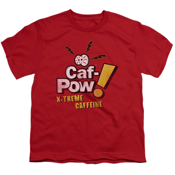 Red youth t-shirt for ages 8 to 12 with NCIS Strange graphic