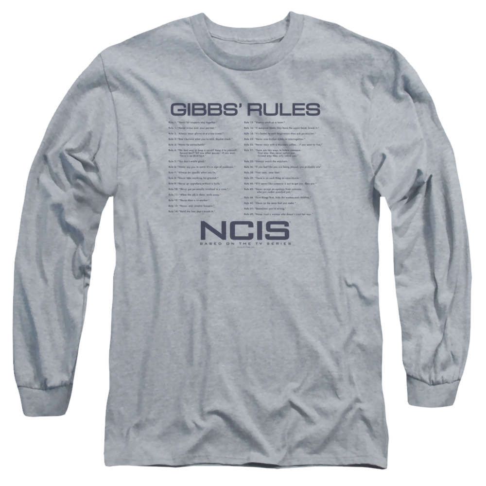 NCIS Gibbs Rules - Men's Long Sleeve T-Shirt Men's Long Sleeve T-Shirt NCIS   