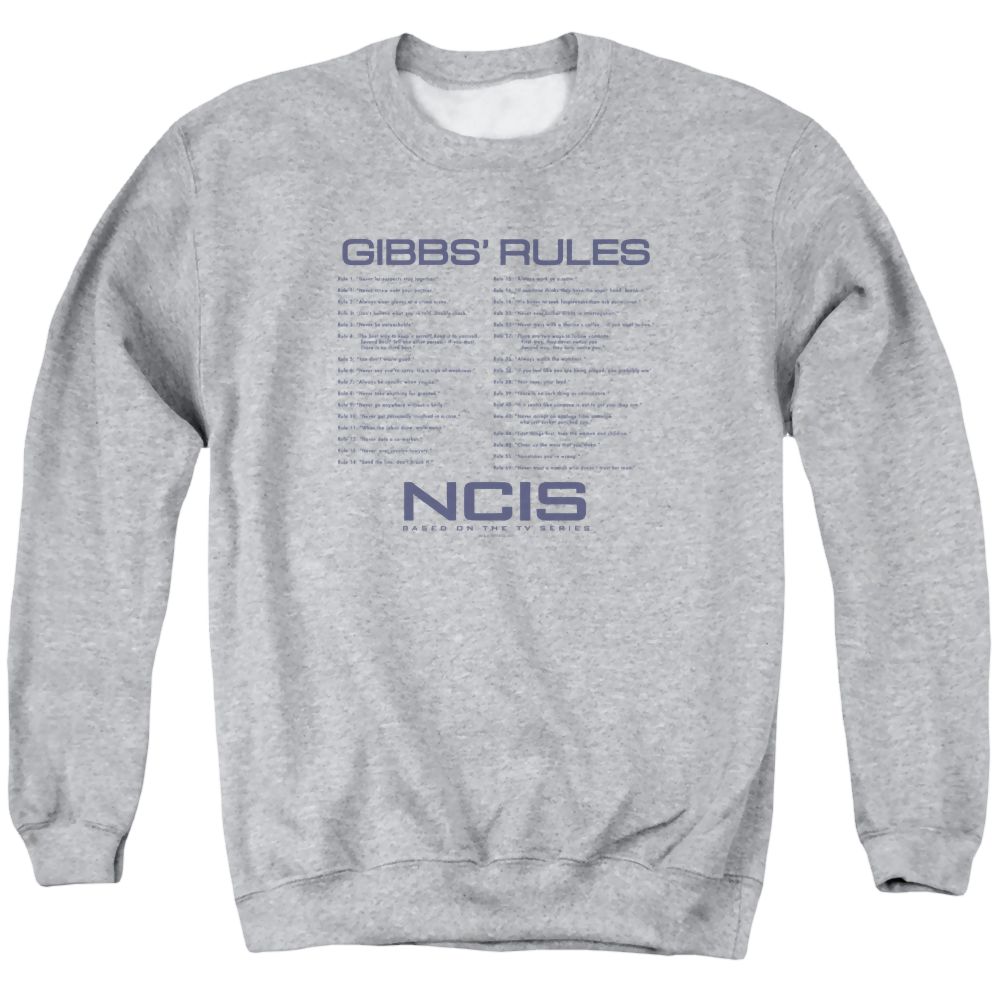 NCIS Gibbs Rules - Men's Crewneck Sweatshirt Men's Crewneck Sweatshirt NCIS   