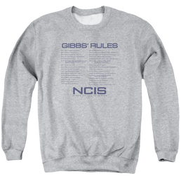 NCIS Gibbs Rules - Men's Crewneck Sweatshirt Men's Crewneck Sweatshirt NCIS   