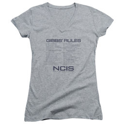 NCIS Gibbs Rules - Juniors V-Neck T-Shirt Juniors V-Neck T-Shirt NCIS   
