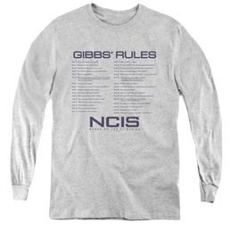 Ncis Gibbs Rules - Youth Long Sleeve T-Shirt Youth Long Sleeve T-Shirt NCIS   