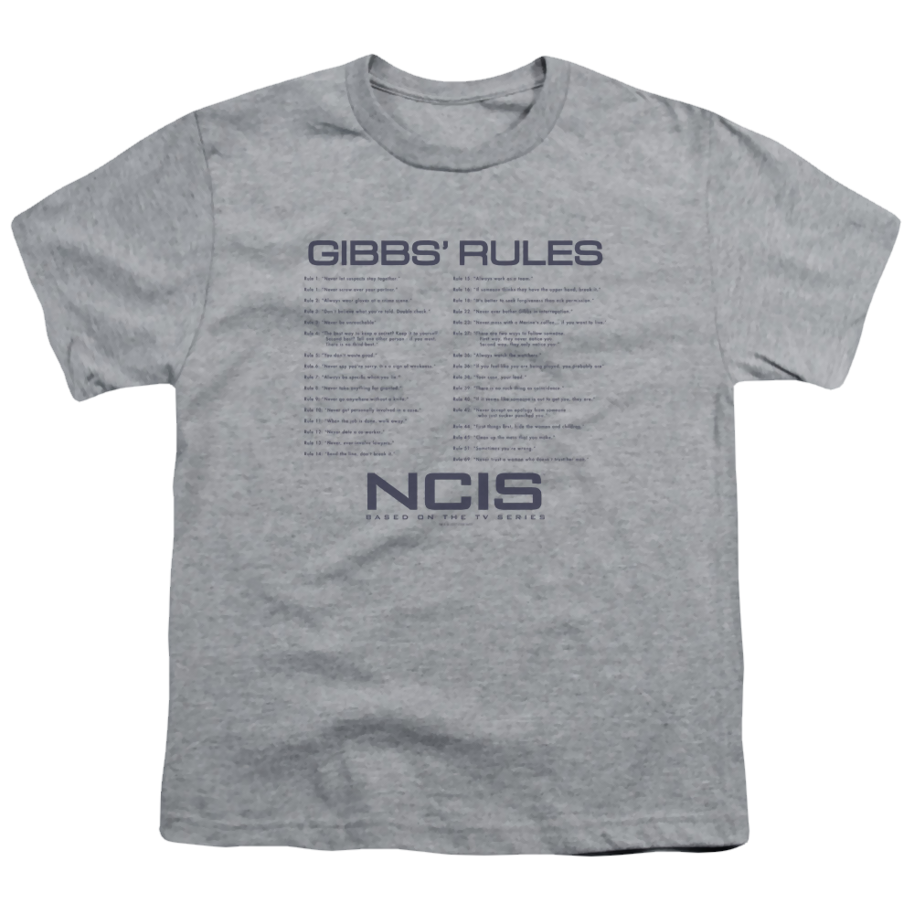 NCIS Gibbs Rules - Youth T-Shirt Youth T-Shirt (Ages 8-12) NCIS   