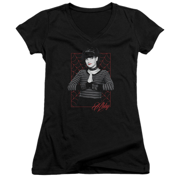 NCIS Abby Webs - Juniors V-Neck T-Shirt Juniors V-Neck T-Shirt NCIS   