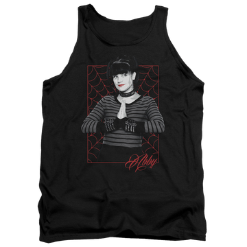 Black men's tank with NCIS Abby Webs graphic