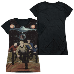 Star Trek Running Juniors Black Back T-Shirt Juniors Black Back T-Shirt Star Trek   