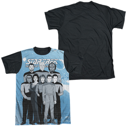 Star Trek The Next Generation Tng Comic Cast - Men's Black Back T-Shirt Men's Black Back T-Shirt Star Trek   