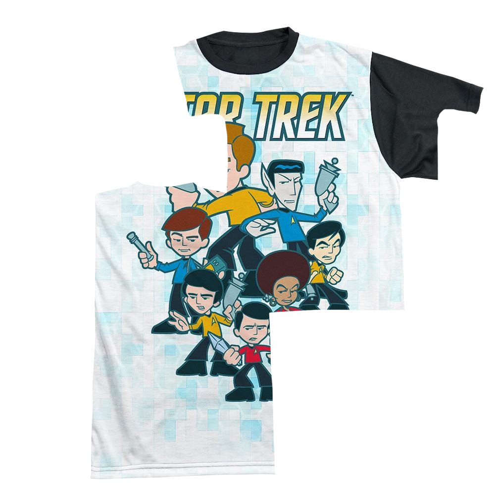 Star Trek Quogs Crew Men's Black Back T-Shirt Men's Black Back T-Shirt Star Trek   