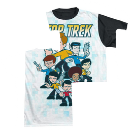 Star Trek Quogs Crew Men's Black Back T-Shirt Men's Black Back T-Shirt Star Trek   