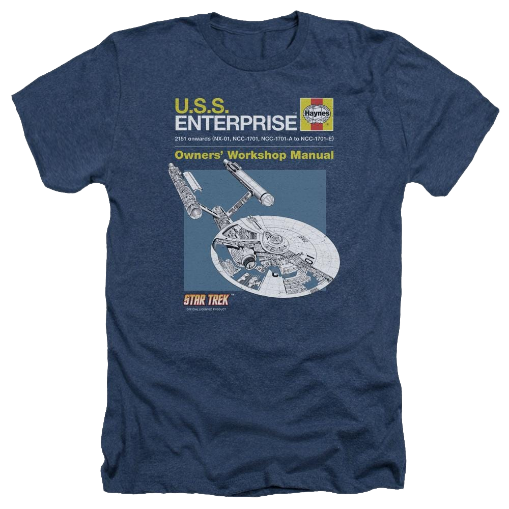 Star Trek Enterprise Manual Men's Heather T-Shirt Men's Heather T-Shirt Star Trek   
