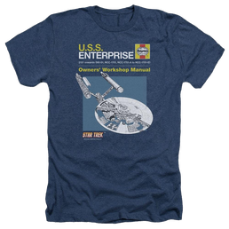 Star Trek Enterprise Manual Men's Heather T-Shirt Men's Heather T-Shirt Star Trek   