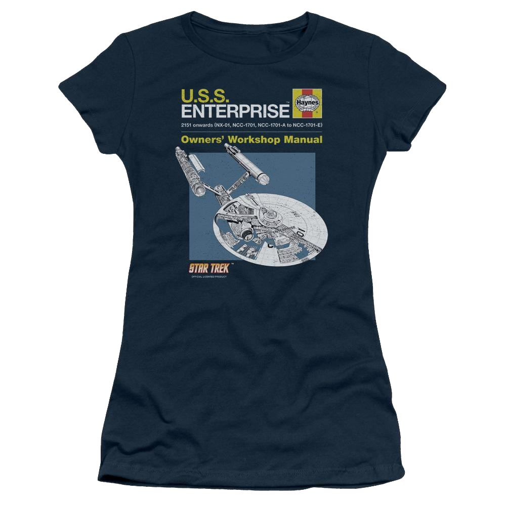 Star Trek Enterprise Manual Juniors T-Shirt Juniors T-Shirt Star Trek   