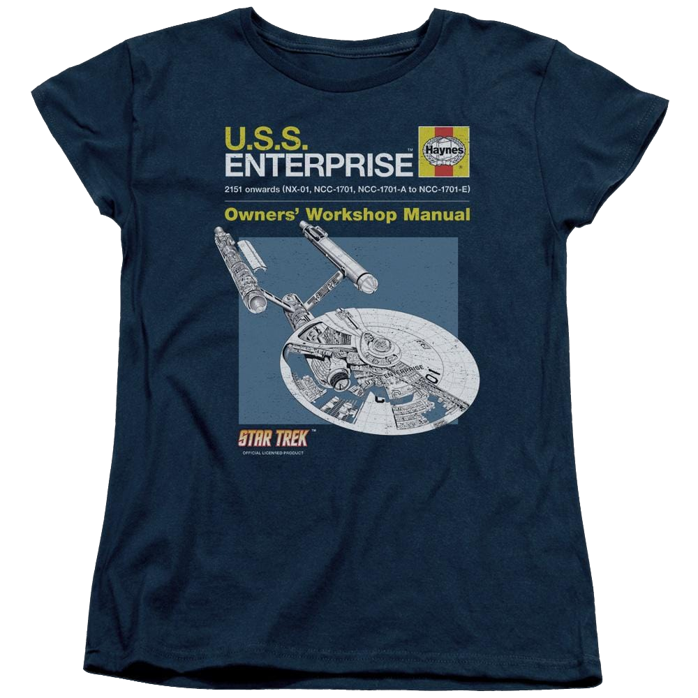Star Trek Enterprise Manual Women's T-Shirt Women's T-Shirt Star Trek   