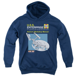 Star Trek The Original Series Enterprise Manual - Youth Hoodie Youth Hoodie (Ages 8-12) Star Trek   